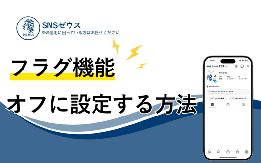 フラグ機能をオフにする方法